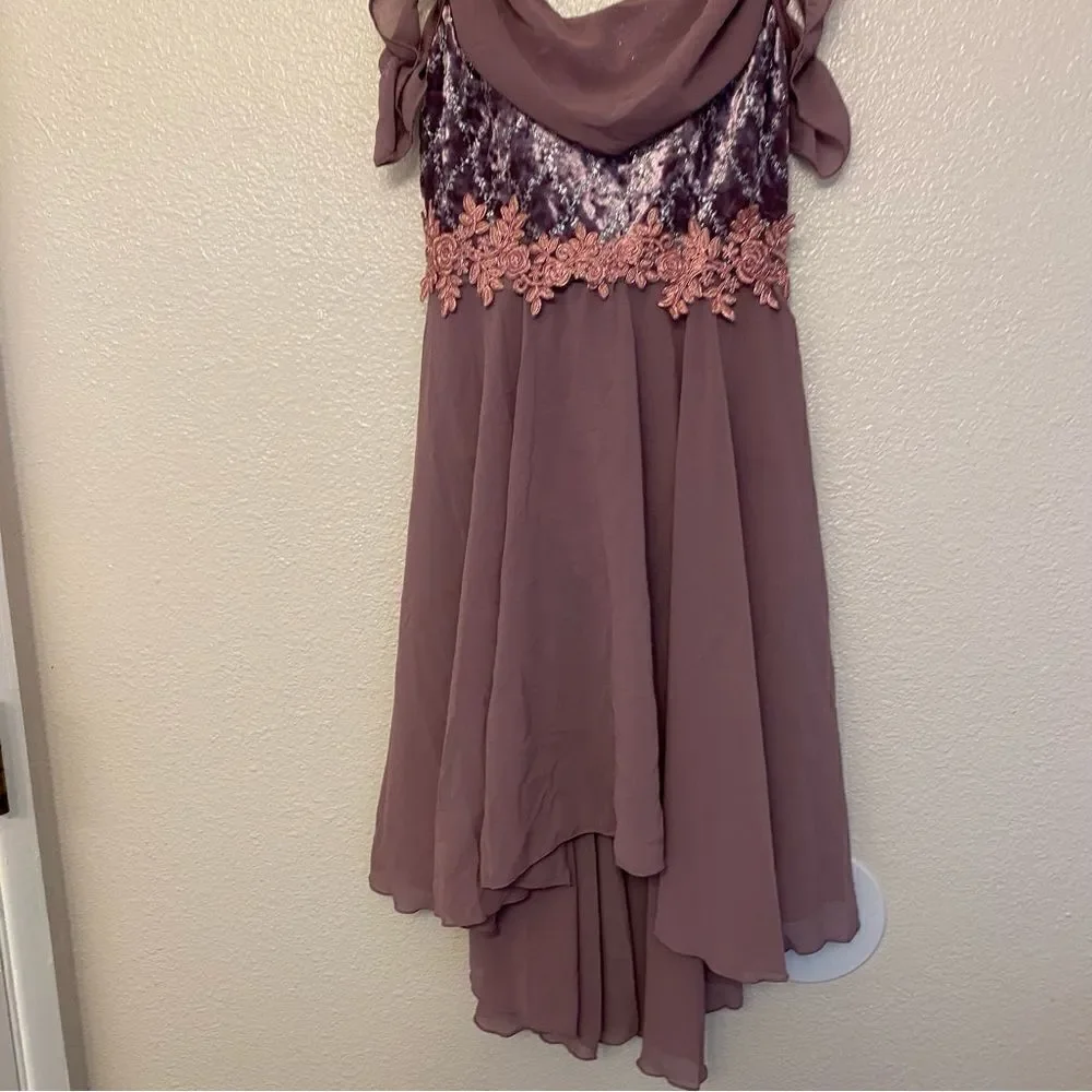 WEISSMAN Dance Costume mauve lavender Fate And Destiny 12752 Child MC 10/12